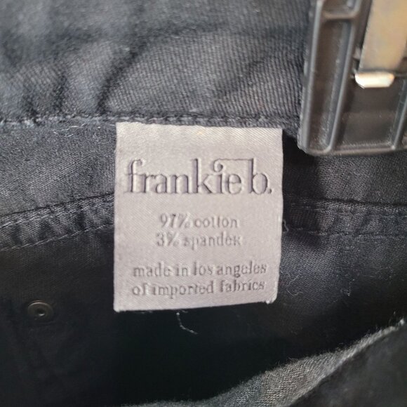 Frankie B. Low Rise Black Jeans Womens Slim Fit Cotton/Spandex 26 Waist 33" Inse - Picture 4 of 16